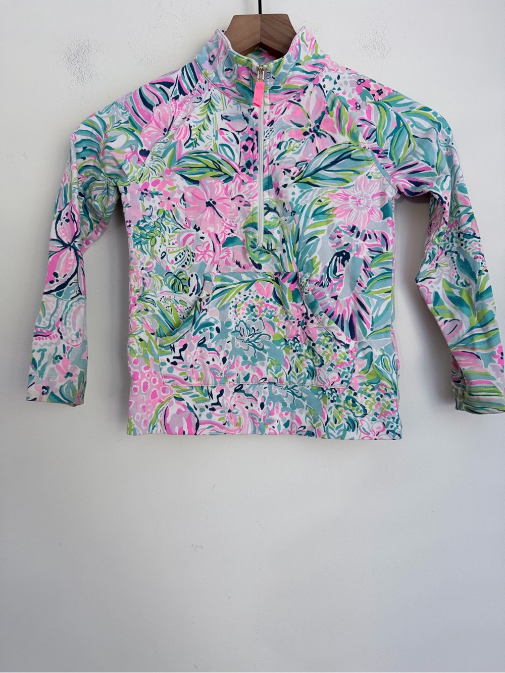 Lilly Pulitzer Girls Quarter Zip Medium 6-7